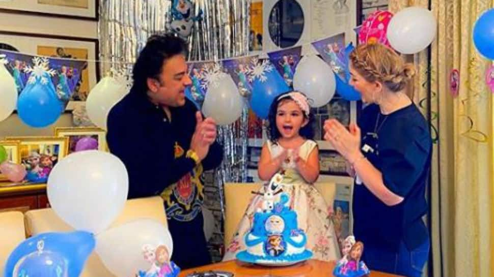 Inside Adnan Sami’s daughter Medina’s Frozen-themed birthday party at home