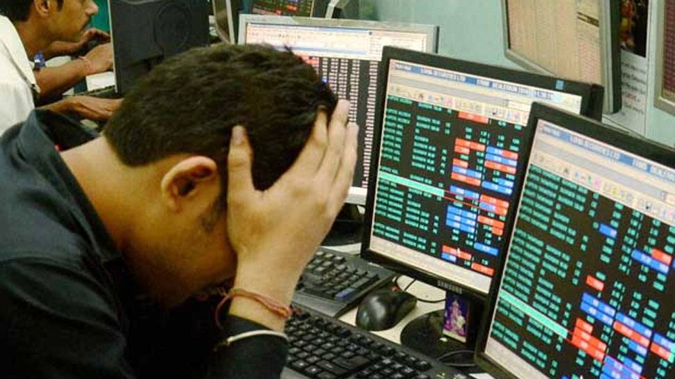 Sensex falls over 400 points, Nifty drops 100 points