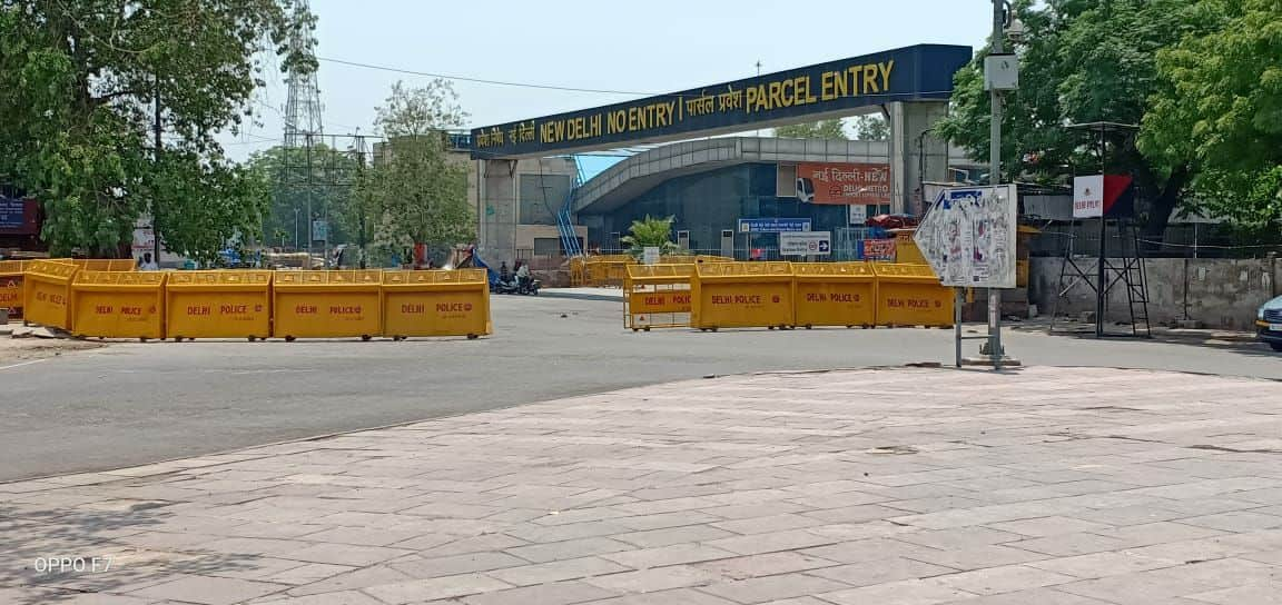 Police Barricades in Delhi