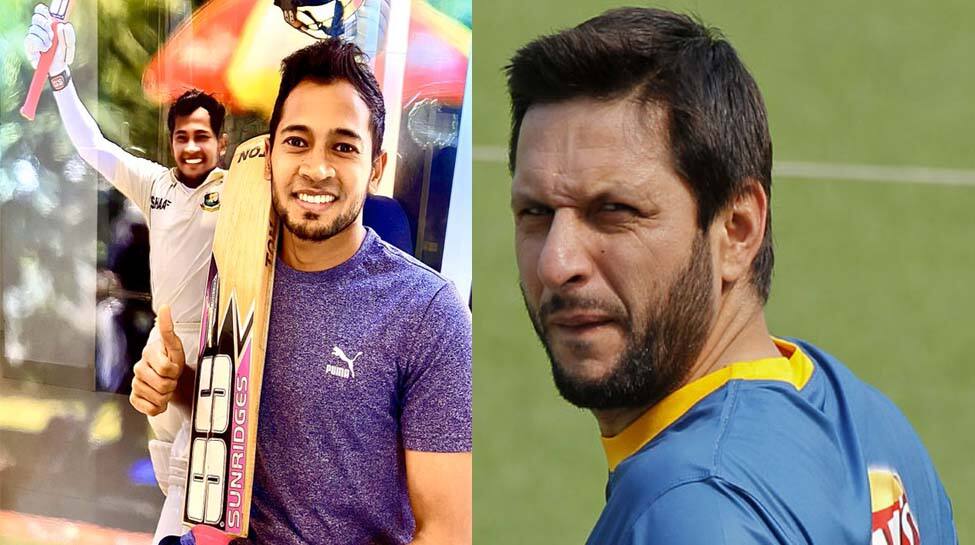 Shahid Afridi buys Mushfiqur Rahim&#039;s auctioned bat to raise funds for coronavirus victims