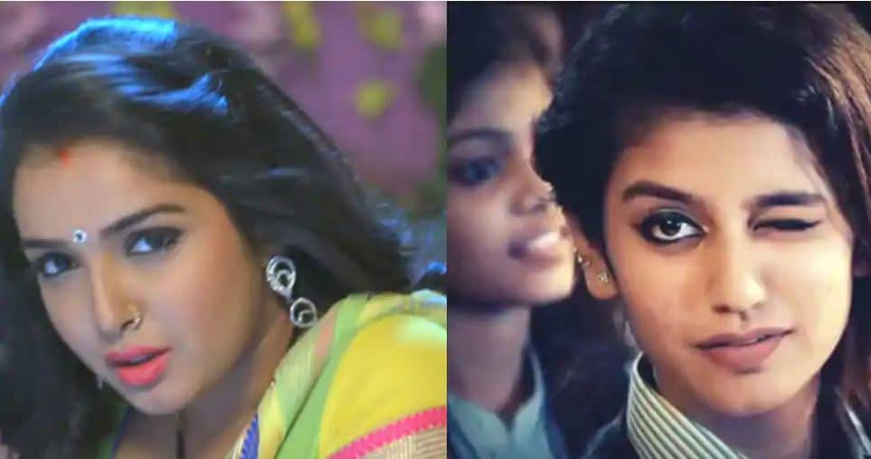 When Bhojpuri sizzler Aamrapali Dubey&#039;s wink took over Priya Prakash Varrier’s spotlight