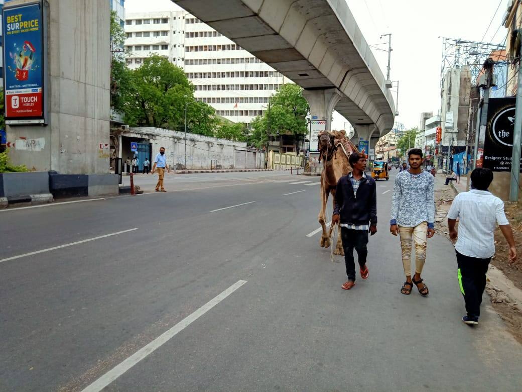 Hyderabad on first day of lockdown 4