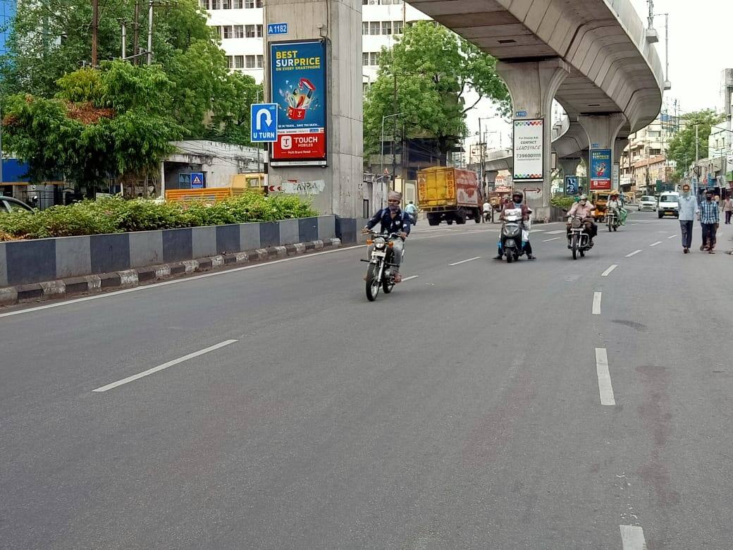 Hyderabad on first day of lockdown 4