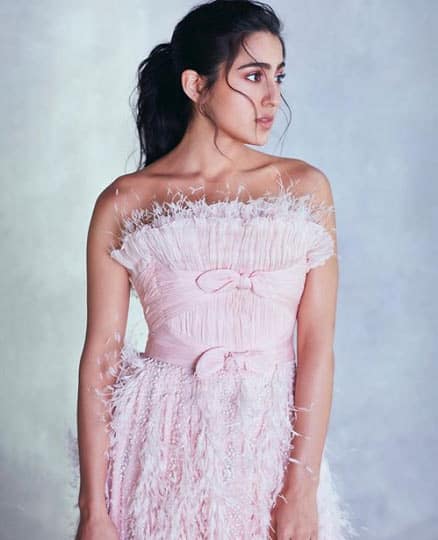 Sara Ali Khan in pastel pink