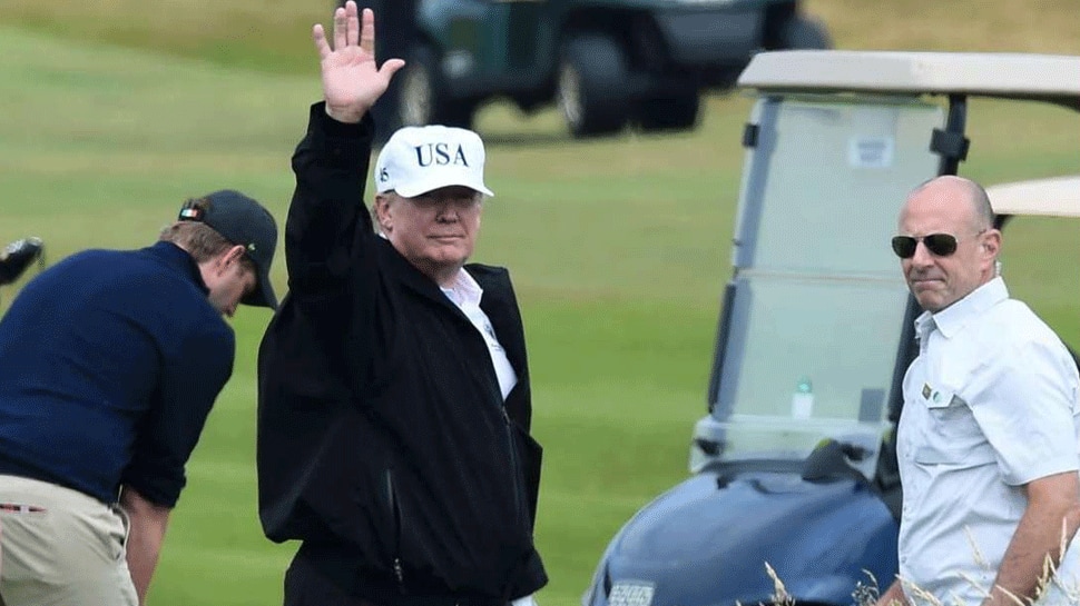 Donald Trump plays golf as coronavirus deaths inch closer to 1 lakh in US