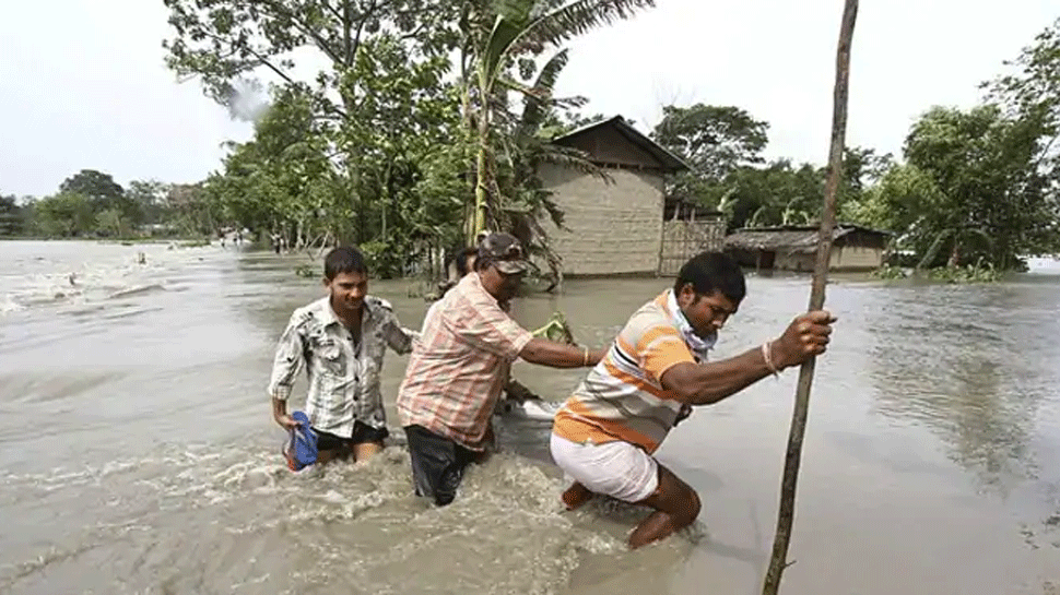 Over two lakh people affected by flood in Assam; seven districts affected Over two lakh people affected by flood in Assam; seven districts affected