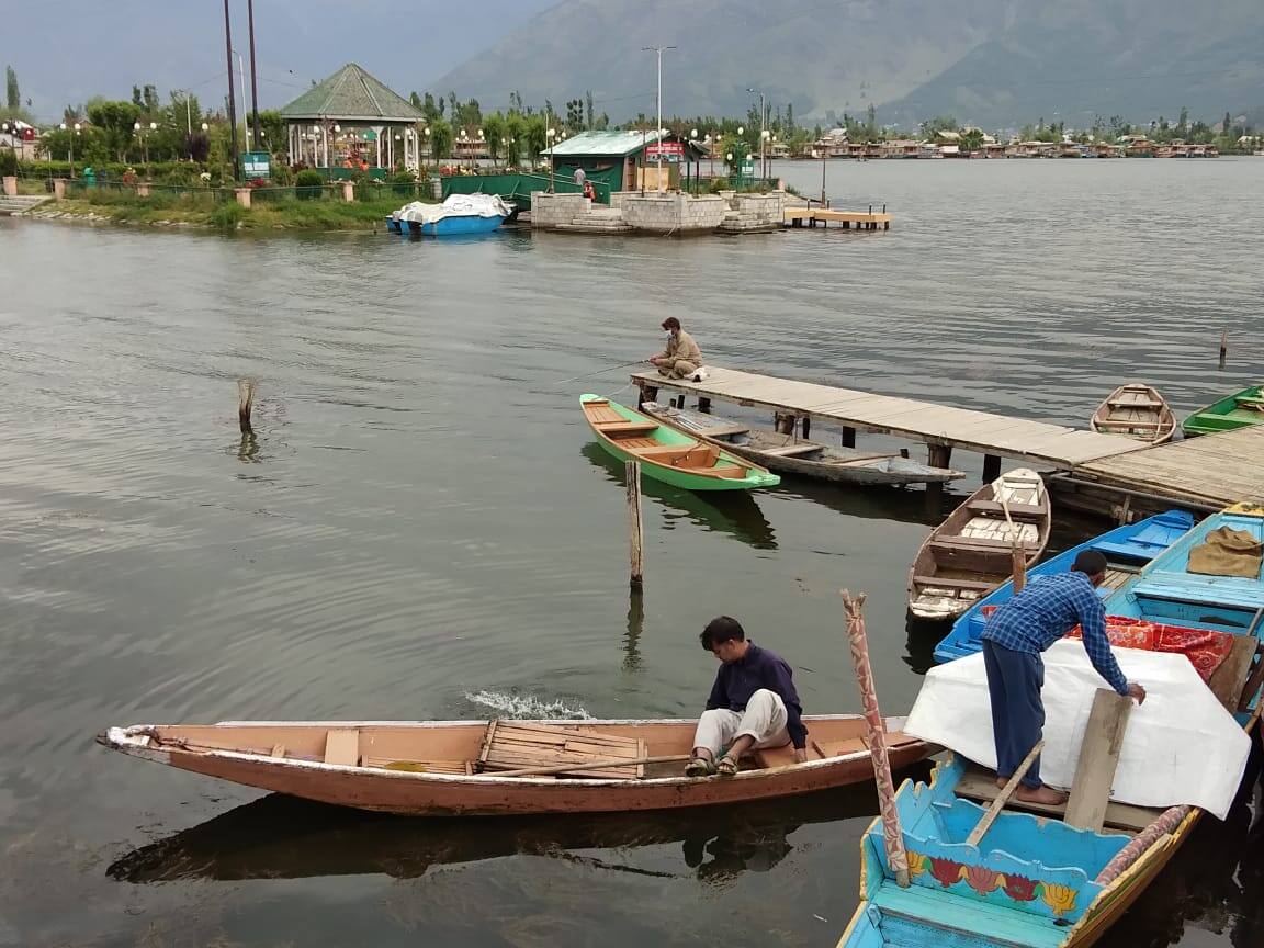 Dal lake in Srinagar amid the coronavirus outbreak