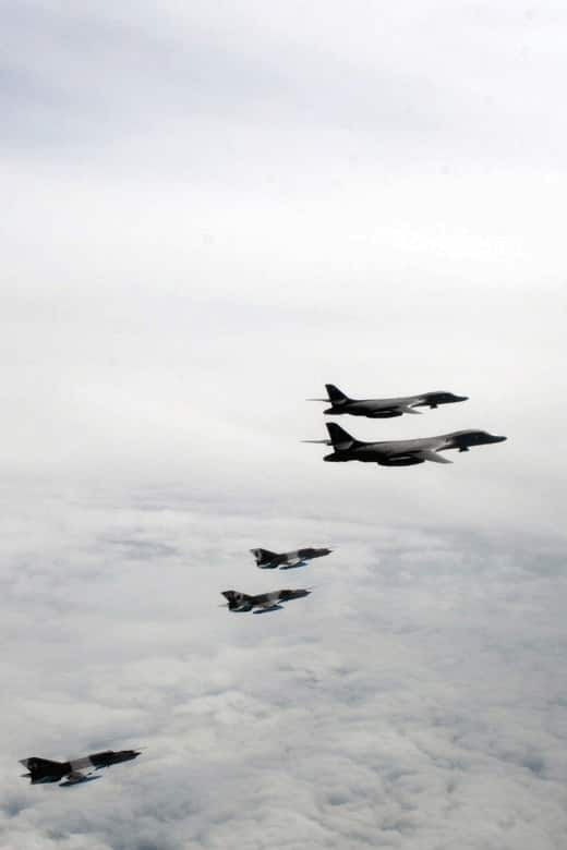Bomber Task Force mission integrated with Ukrainian Su-27 Flankers and MiG-29 Fulcrums and Turkish KC-135s