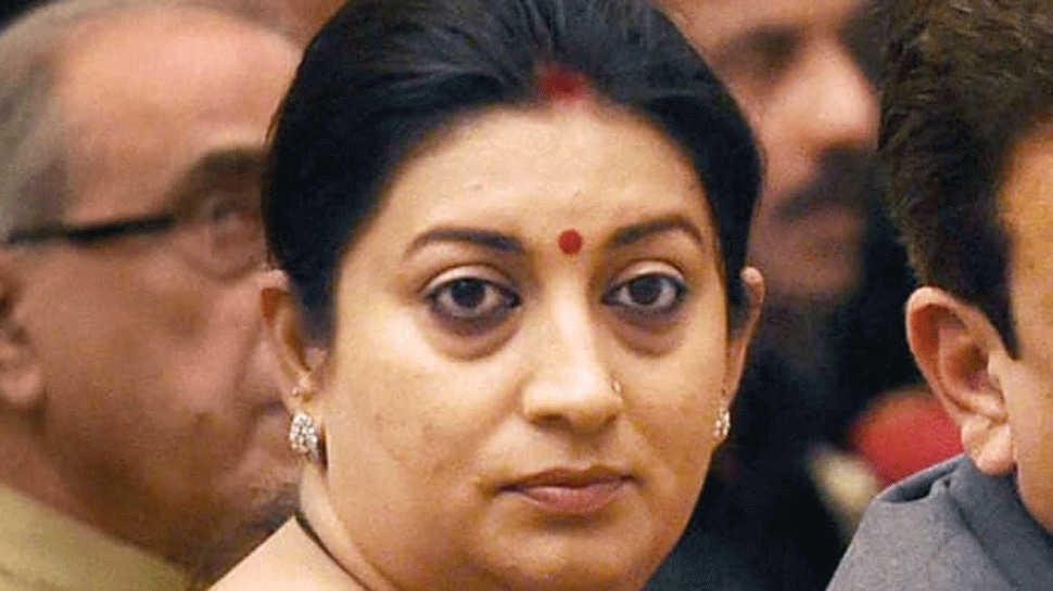 Smriti Irani slams Congress for missing poster campaign