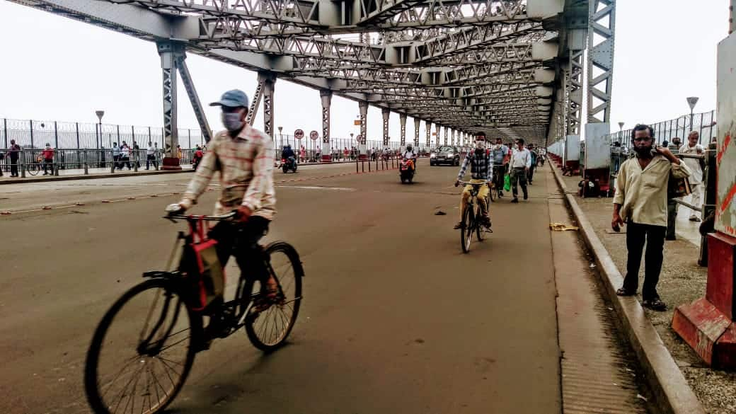 People on cycles in West Bengal (2)