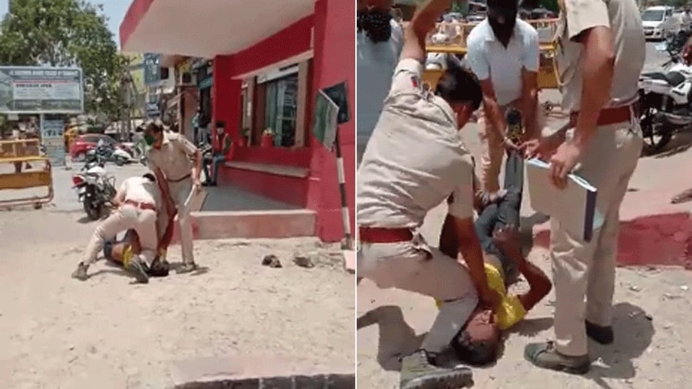 Policemen thrash man in Rajasthan&#039;s Jodhpur for not wearing mask, video goes viral