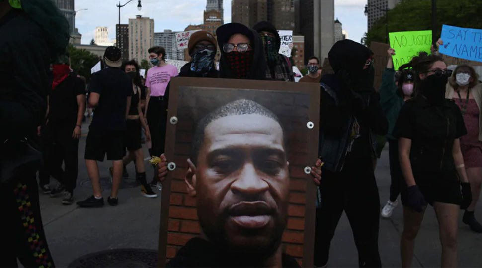 Dozens in Hong Kong protest against George Floyd&#039;s death