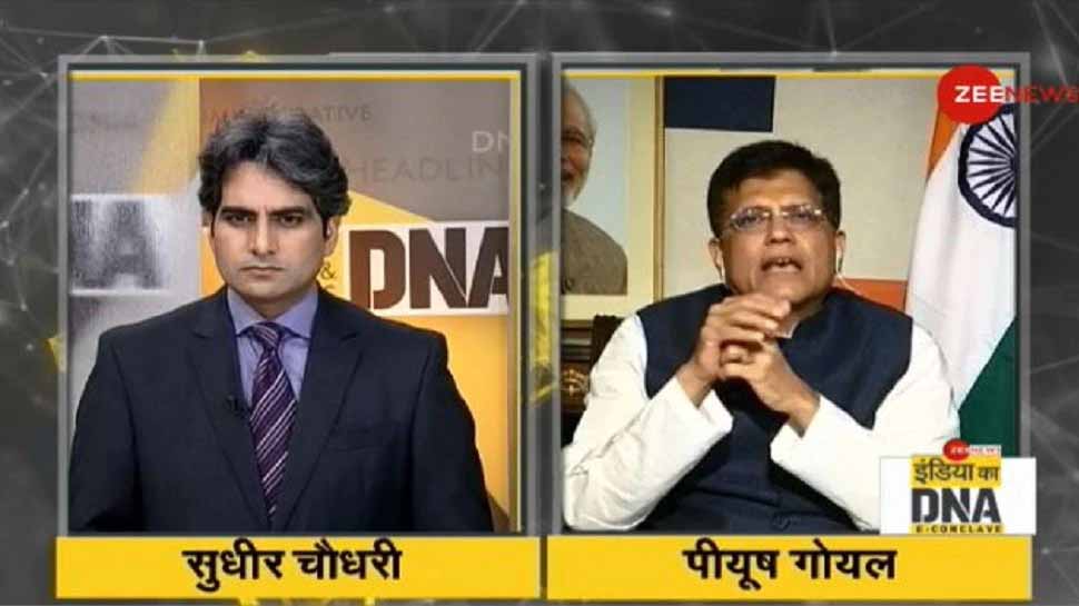 #IndiaKaDNA Conclave: False news was spread about trains, Zee News reported truth, says Piyush Goyal