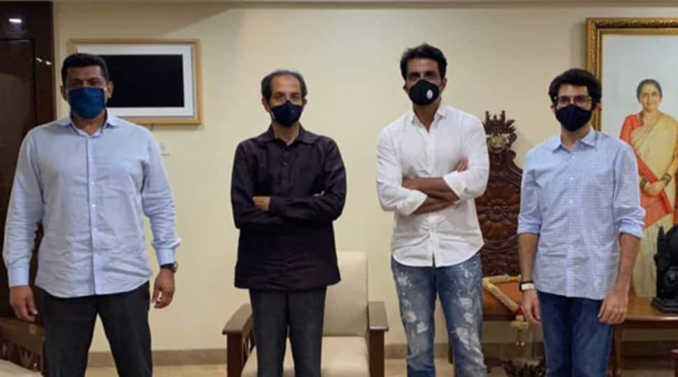 After Sanjay Raut&#039;s &#039;Mahatma&#039; Sonu Sood dig, actor meets Maharashtra CM Uddhav Thackeray