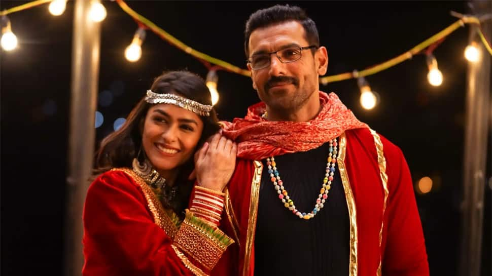 John Abraham-Mrunal Thakur groove to Dhvani Bhanushali&#039;s ‘Gallan Goriyan&#039; party song - Watch teaser