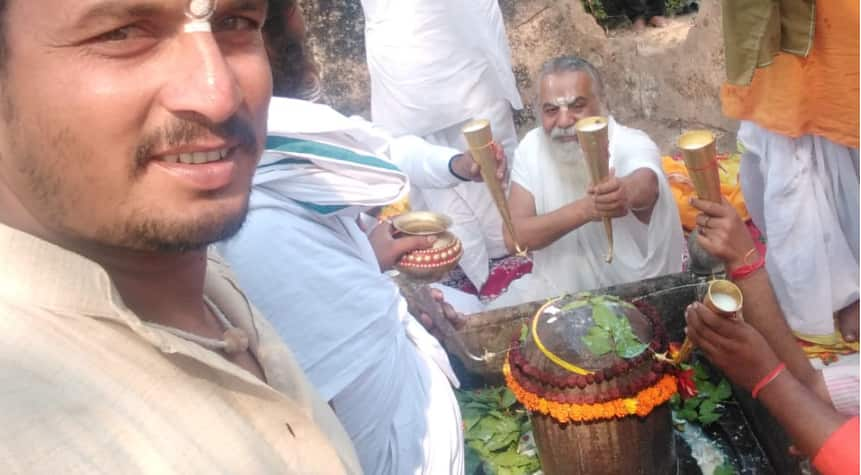 Ram Janmabhoomi: Rudrabhishek held at Kuber Tila in presence of saints 