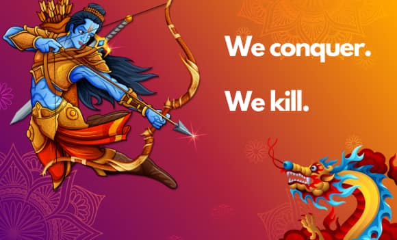 Lord Rama poised to slay China&#039;s Dragon: Taiwan news site&#039;s illustration on India-China face-off goes viral