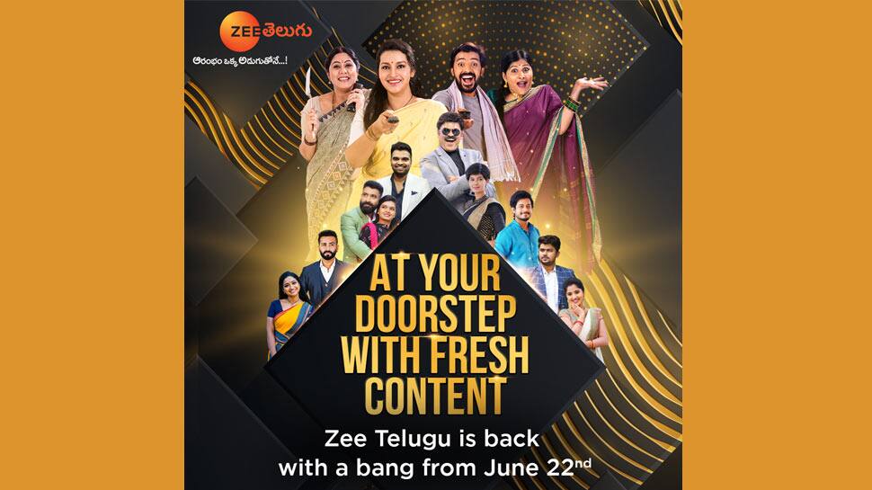 Zee Telugu is back with a bang from June 22