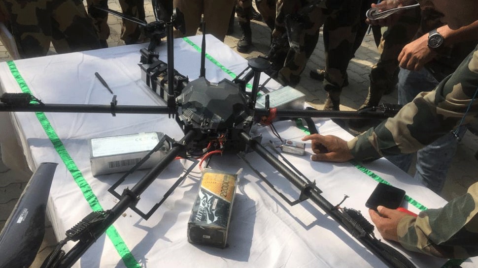 BSF shoots down Pakistani spy drone in Hiranagar sector of Jammu and Kashmir&#039;s Kathua; weapons, grenades recovered