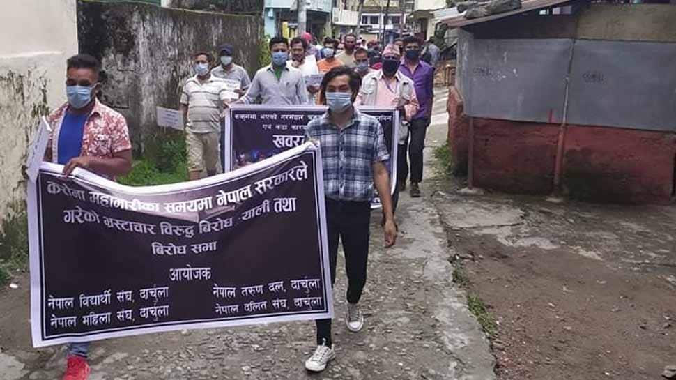 Protests in Nepal against government&#039;s failure to stop Chinese interference, COVID-19 and corruption