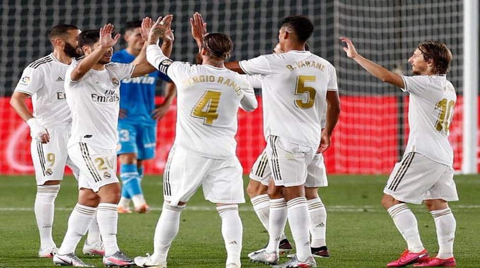 Real Madrid move top of La Liga with win over Sociedad	