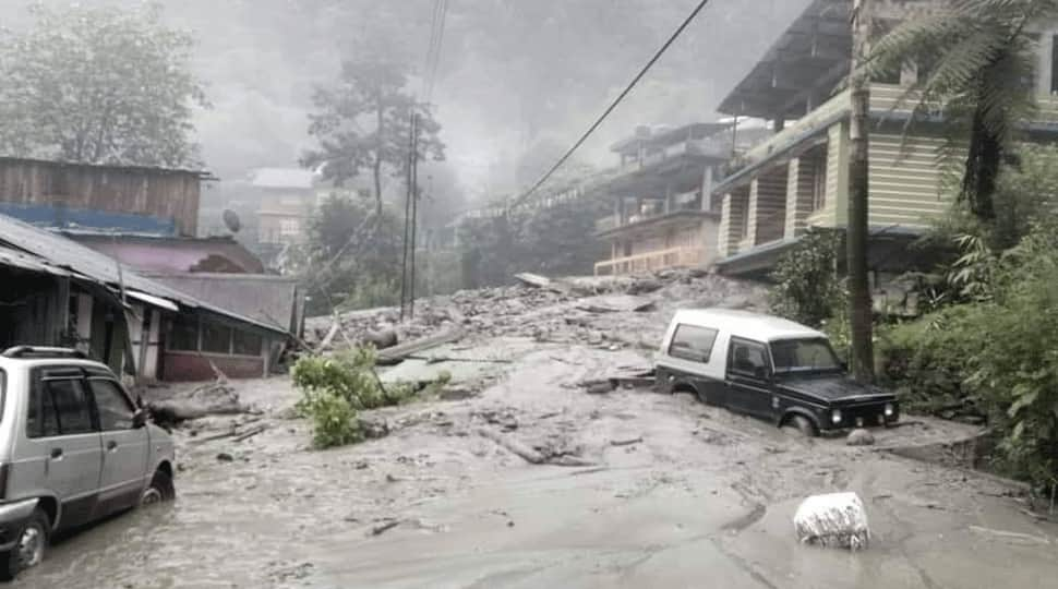 Heavy rains trigger massive landslide in Sikkim causing huge loss of property