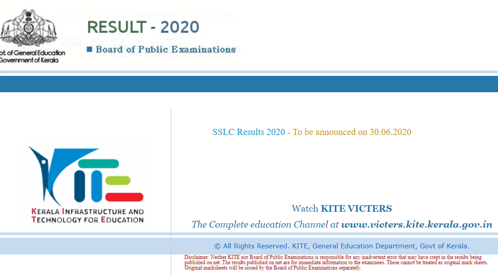 Kerala SSLC result 2020 to be declared shortly at keralapareekshabhavan.in, keralaresults.nic.in