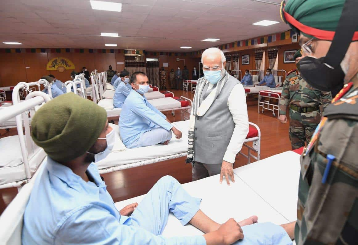 PM Modi visits injured soldiers