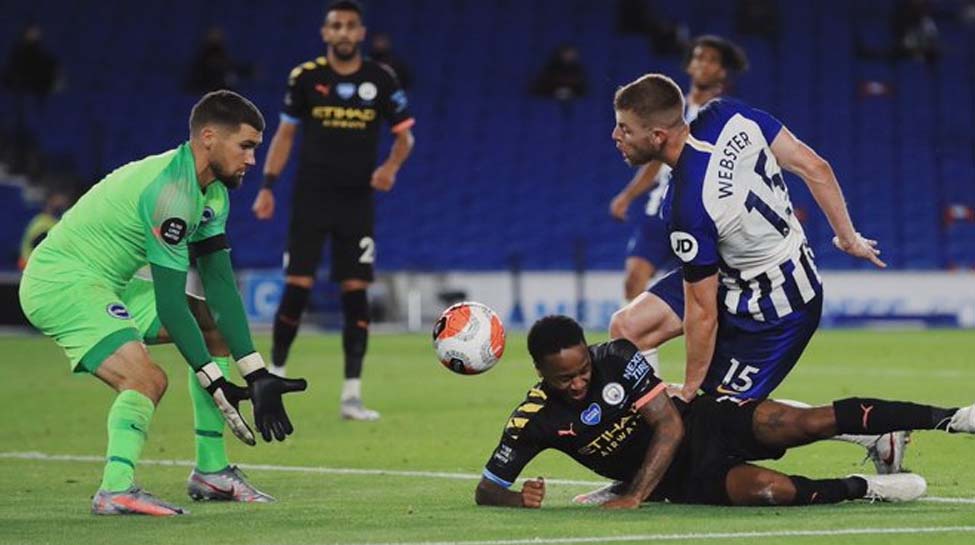 Premier League: Raheem Sterling scores hat-trick as Manchester City thrash Brighton 5-0