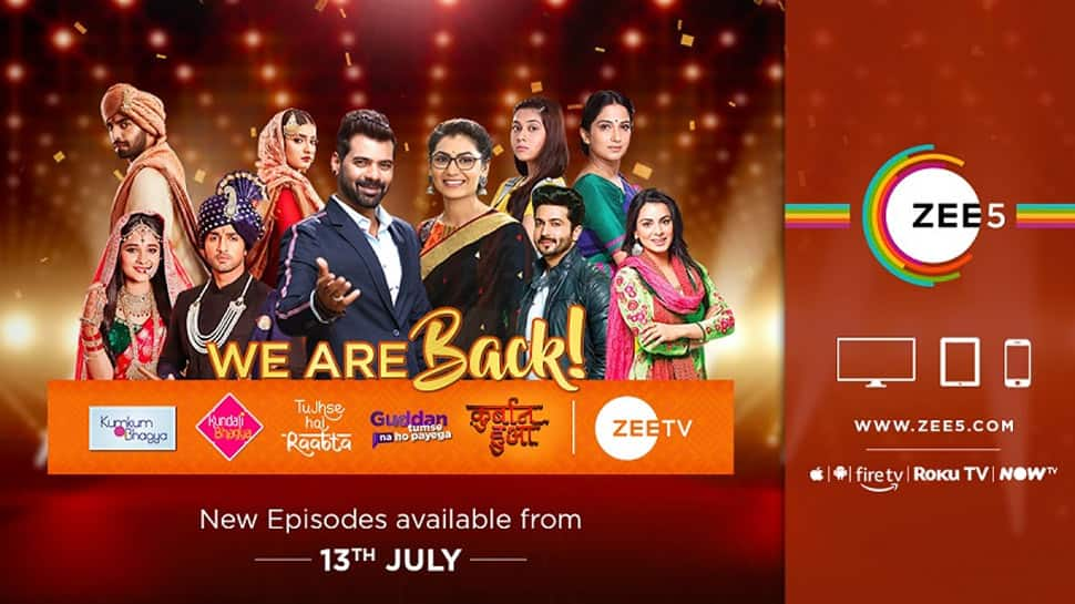 All new episodes of marquee TV shows back on air on ZEE5 Global