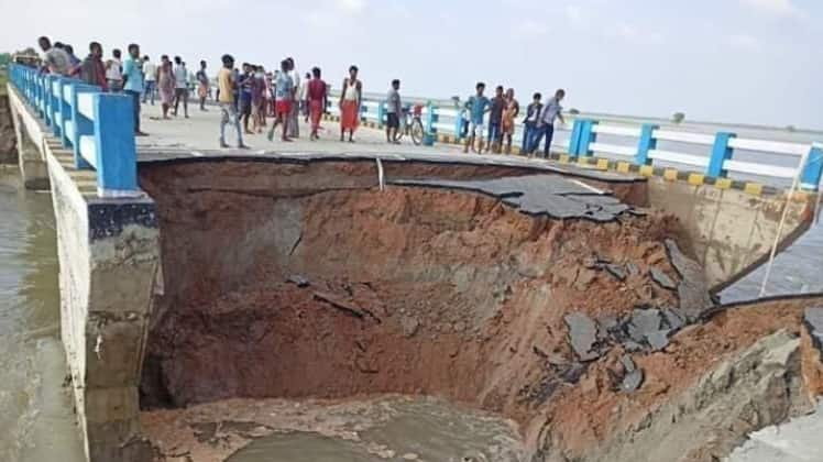 Bihar bridge, built for Rs 264 crore and inaugurated just a month back, collapses; opposition attacks CM Nitish Kumar