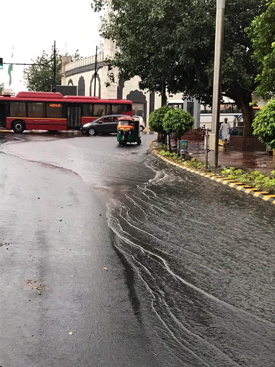 Connaught Place, Delhi after heavy rainfall today