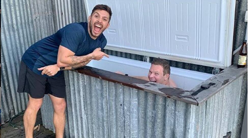 It&#039;s been a long time: Steve Smith posts picture of him enjoying ice bath