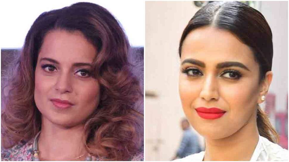 For Kangana Ranaut&#039;s &#039;chaploos outsiders&#039; comment, a reply from Swara Bhasker and then, another tweet by Kangana Ranaut