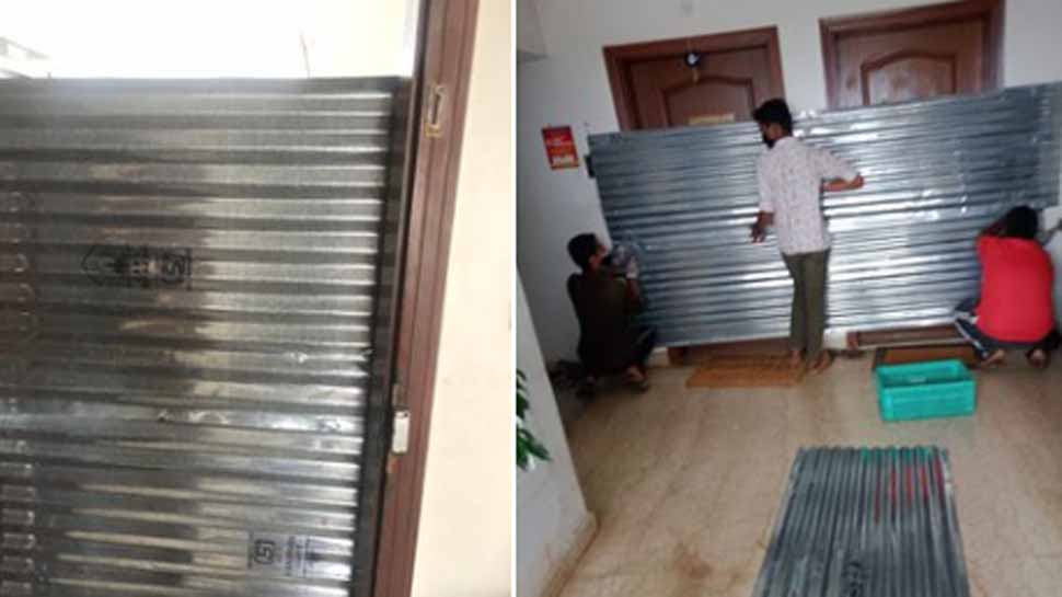 COVID-19: Bengaluru civic body seals two flats with tin sheets, removes after crticism