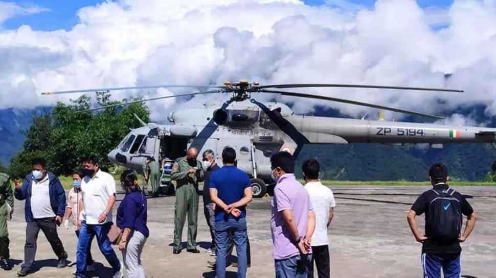 IAF delivers essential supplies to North Sikkim areas completely cut off due to landslides, heavy rains