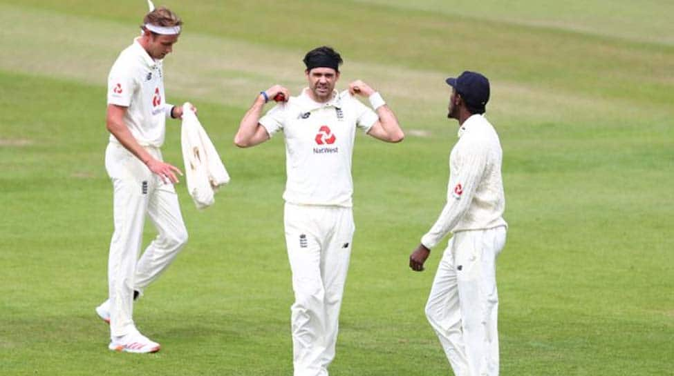 James Anderson becomes England&#039;s leading Test wicket-taker against West Indies