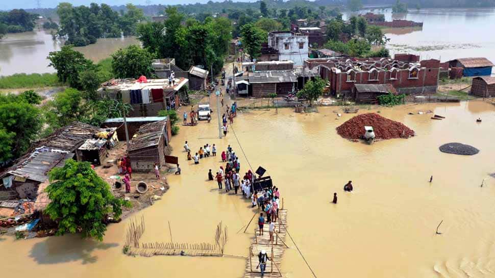 More than 45 lakh people affected due to floods across 14 districts in Bihar 