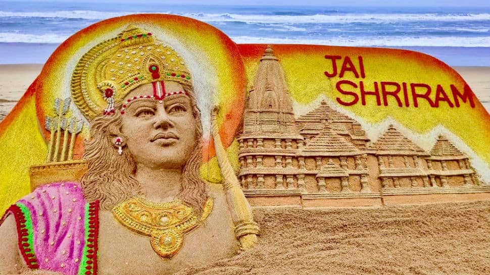 On Ram Mandir Bhoomi Pujan day, Sudarsan Pattnaik shares breathtaking sand art creation 