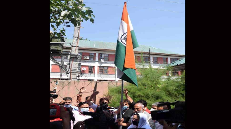 BJP hoists Tricolour, celebrates first anniversary of abrogation of Article 370 in J&amp;K