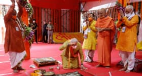 PM Narendra Modi lays foundation of new India with Bhoomi Pujan of Ram temple in Ayodhya