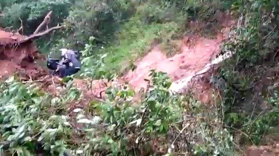 Four go missing, 2 houses damaged as landslide hits Karnataka&#039;s Kodagu district