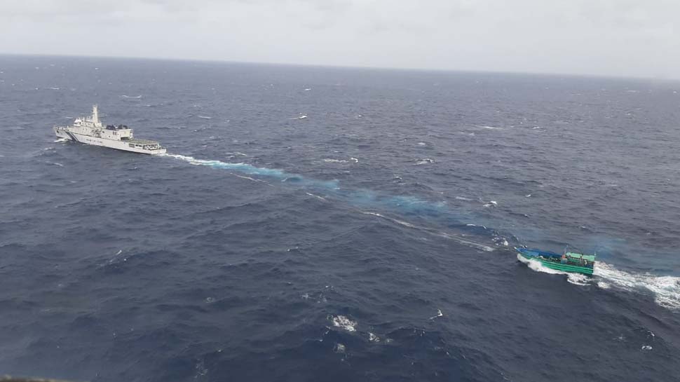 Indian Coast Guard rescues 14 fishermen adrift on boat off Nagapattinam coast in Tamil Nadu