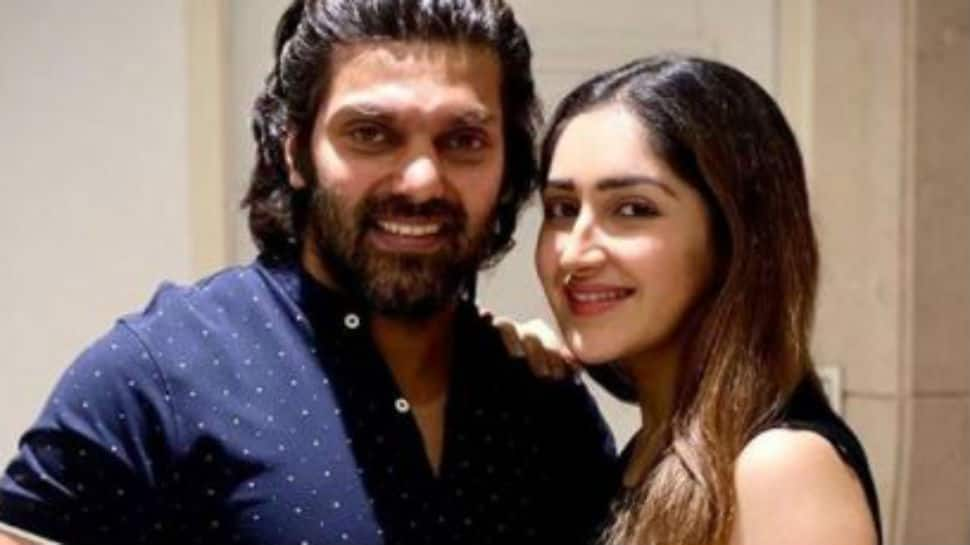 Pics from actress Sayyeshaa&#039;s birthday celebration with husband Arya go viral, see how he wished her 