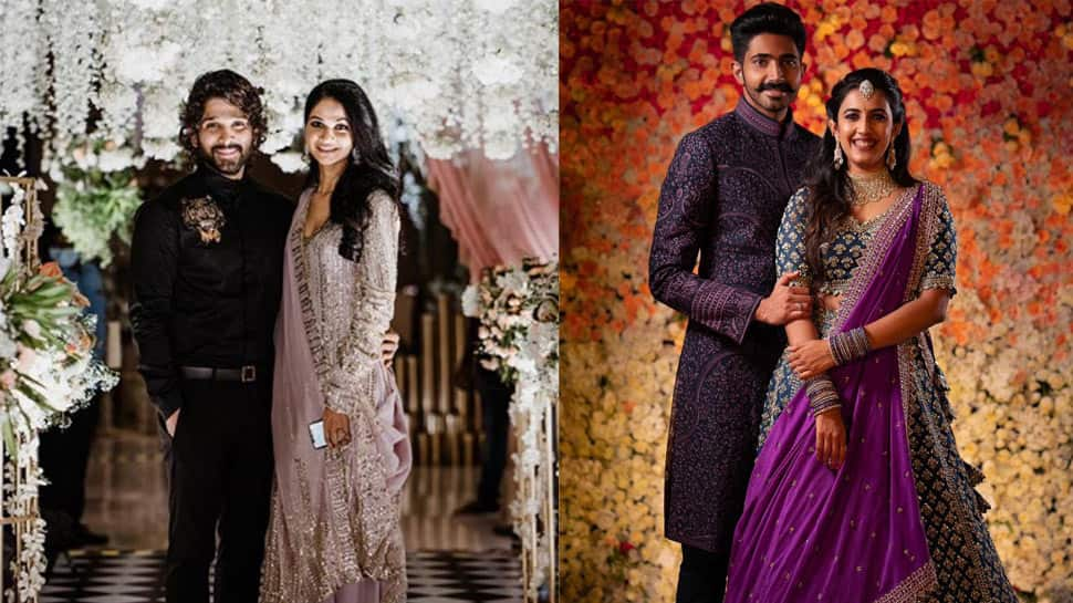 South actress Niharika Konidela gets engaged to Chaitanya, cousin Allu Arjun and wife Sneha Reddy attend ceremony; pics go viral!