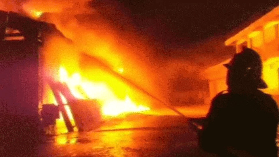 Man killed after fire breaks out due to short-circuit at cracker warehouse in Jaipur