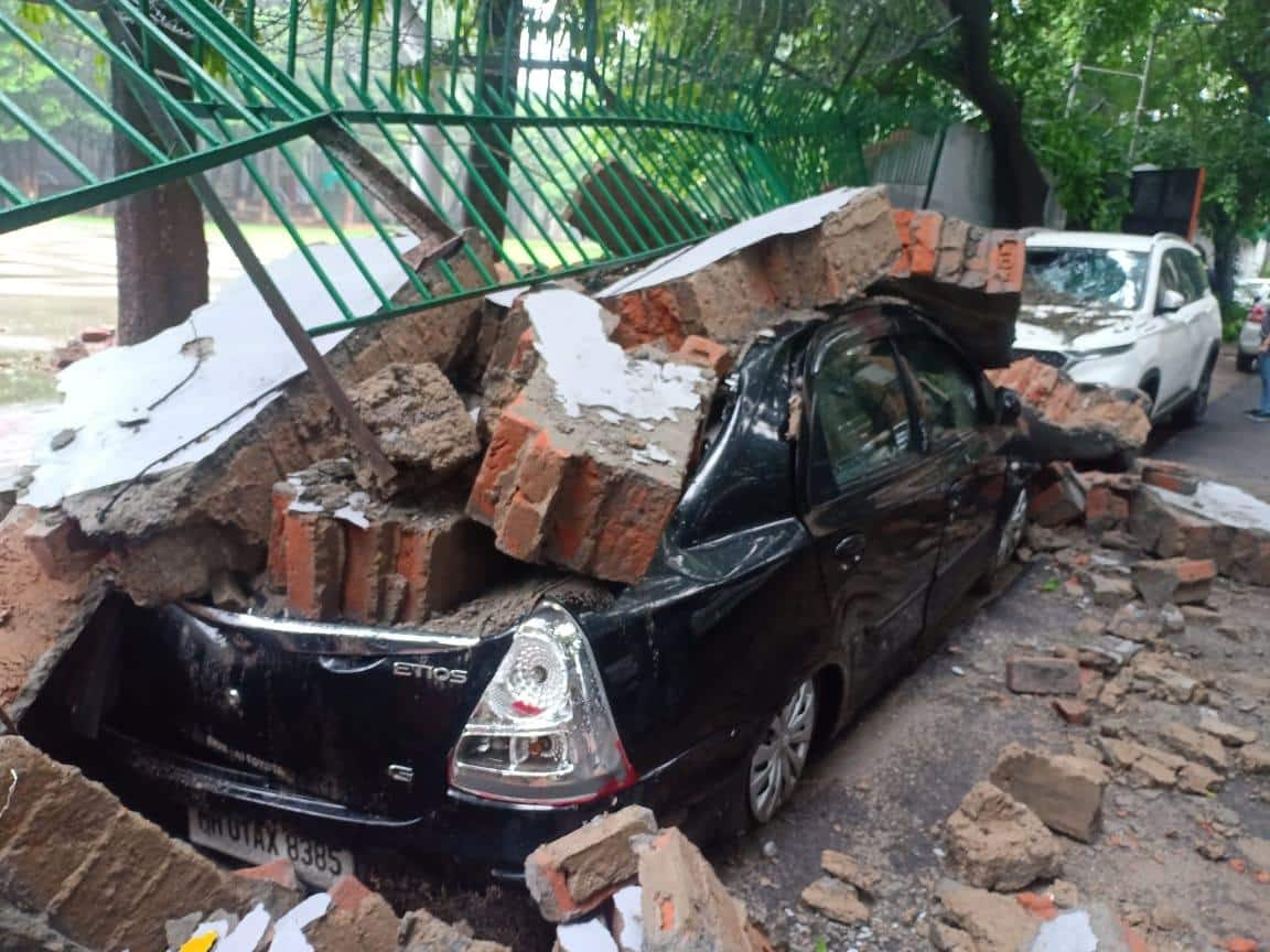 Damaged Toyota Etios