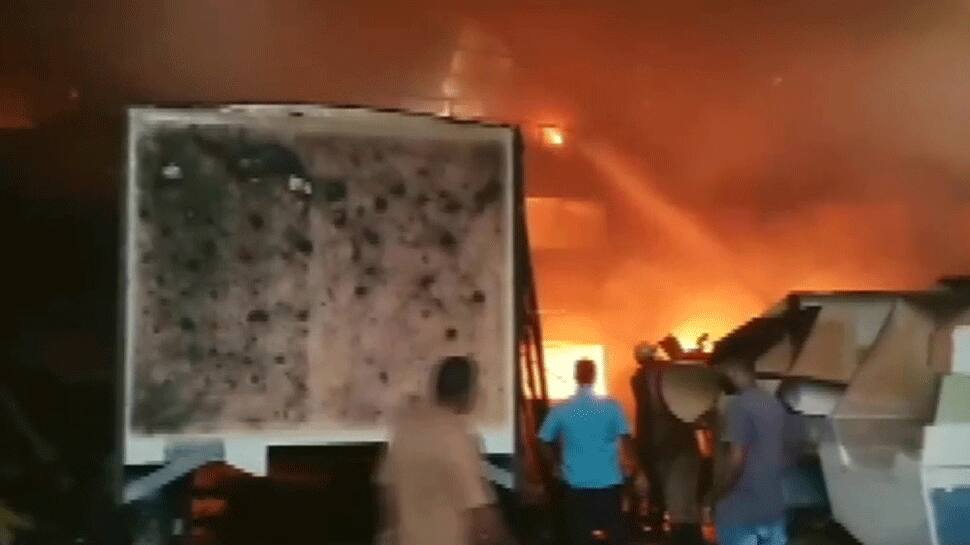 Fire breaks out at boat manufacturing factory in Puducherry, 8 fire tenders at spot