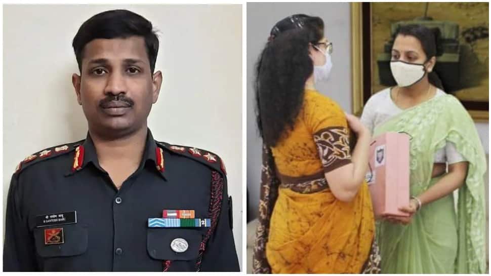 Indian Army honours wife of Colonel Santosh Babu who was martyred during India-China face-off