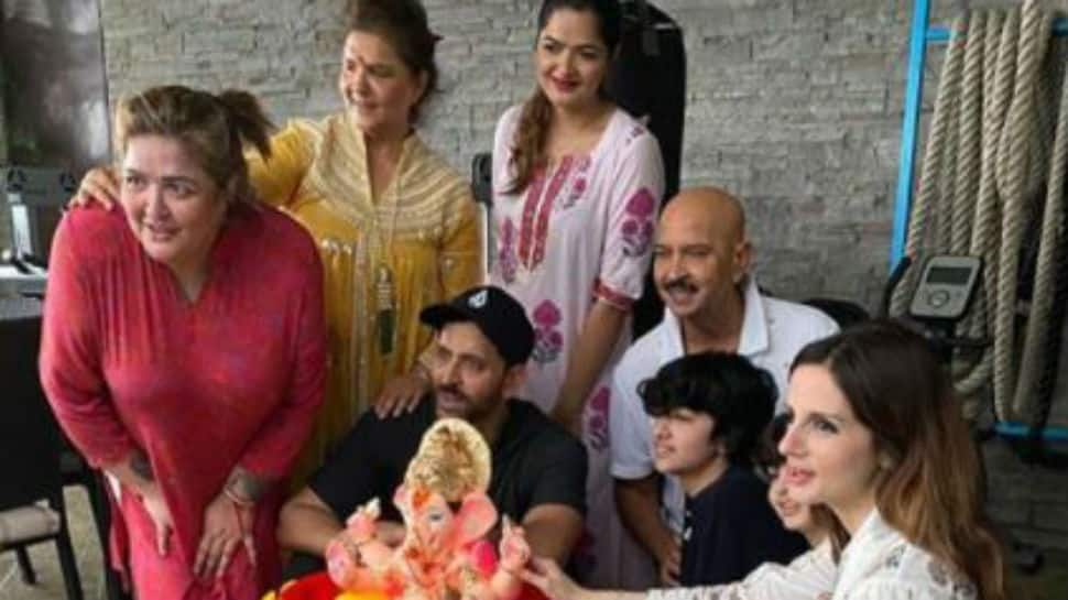 Ganesh Chaturthi 2020: Hrithik Roshan, Sussanne Khan take part in visarjan with family, see pics